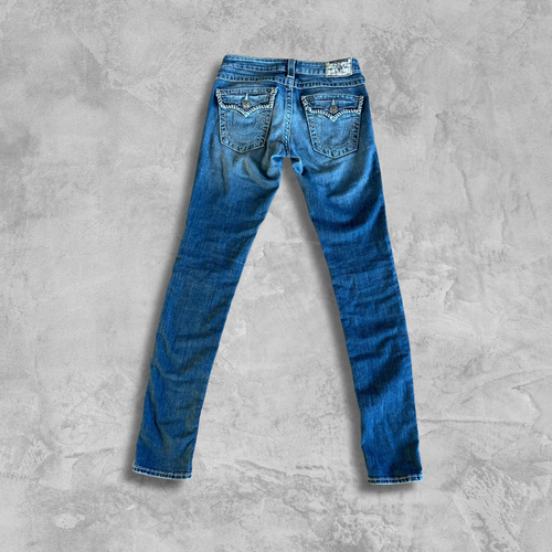 True Religion World Tour Skinny Jeans Blue W27