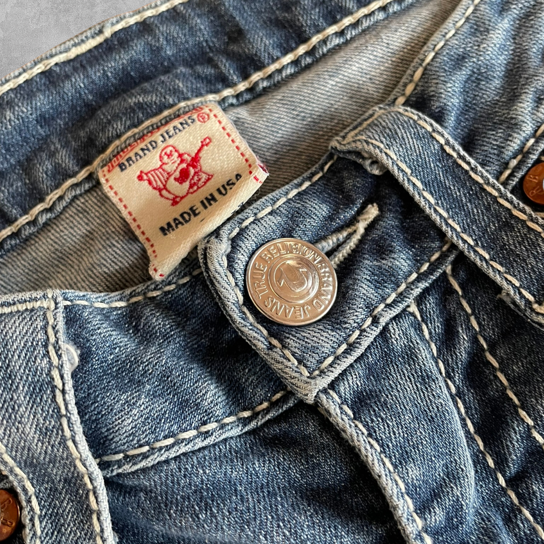 True Religion World Tour Skinny Jeans Blue W27