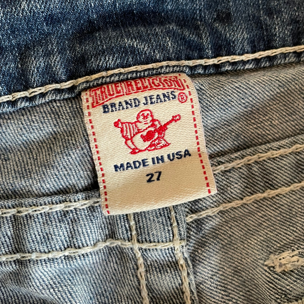 True Religion World Tour Skinny Jeans Blue W27