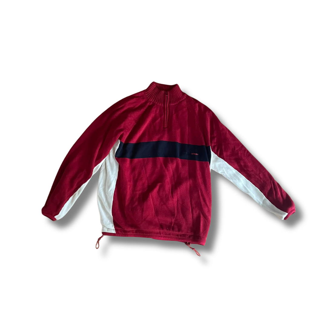 Vintage Ross River Clothing Half-Zip Pullover Rot XL