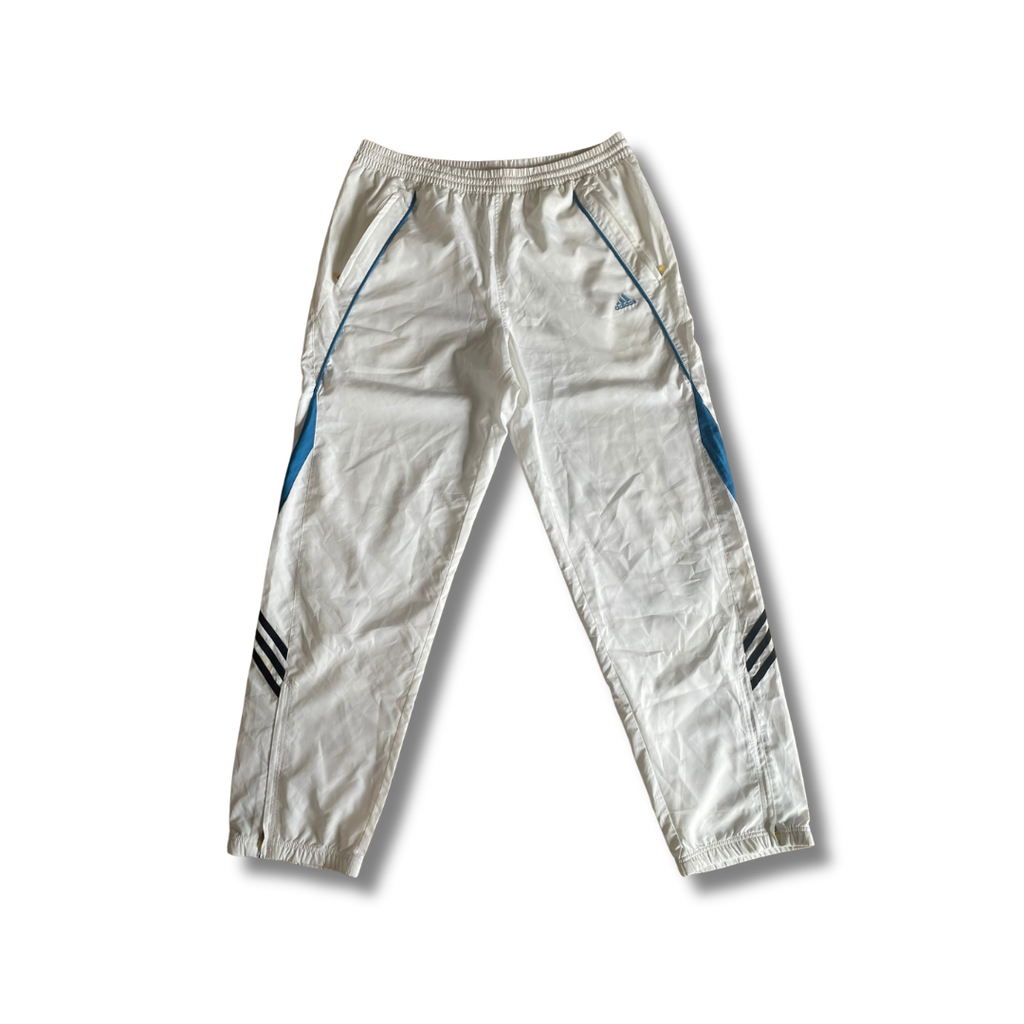 Adidas Vintage Trackpants White Blue ClimLite (2006)