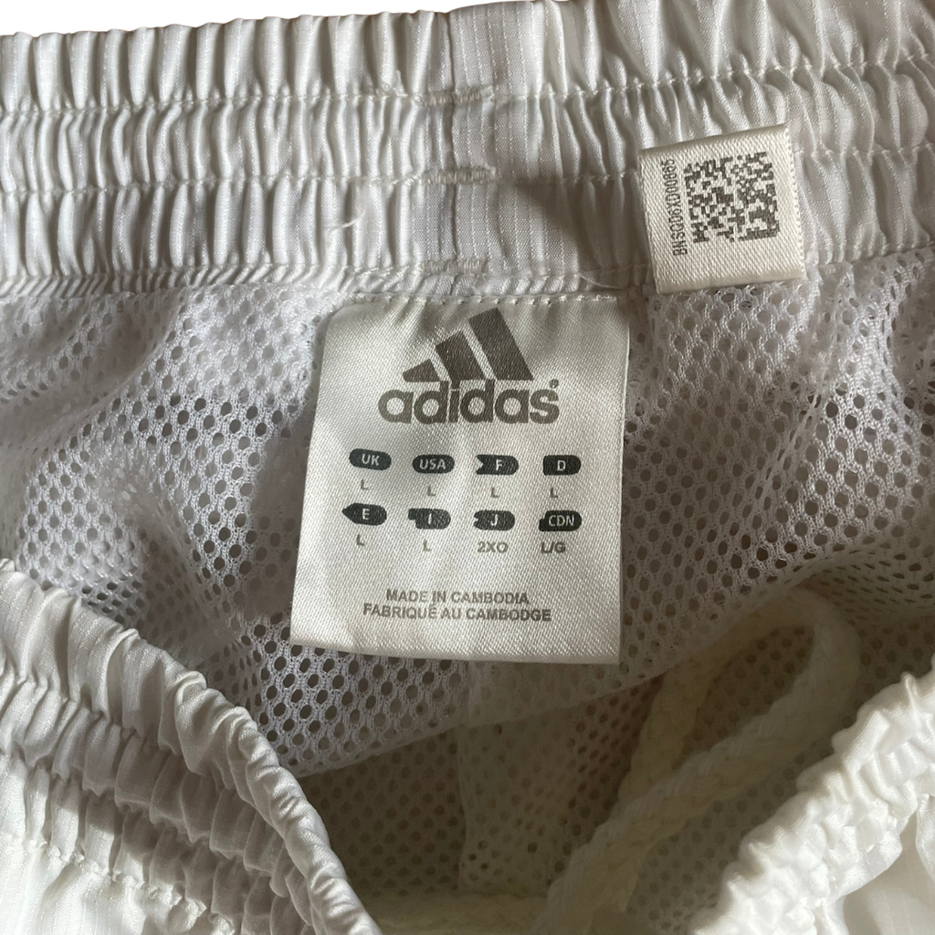 Adidas Vintage Trackpants White Blue ClimLite (2006)